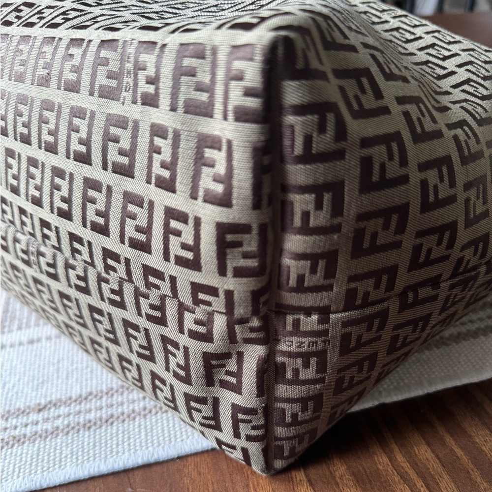 Fendi Signature Brown and Tan Tote - Picture 3 of 11